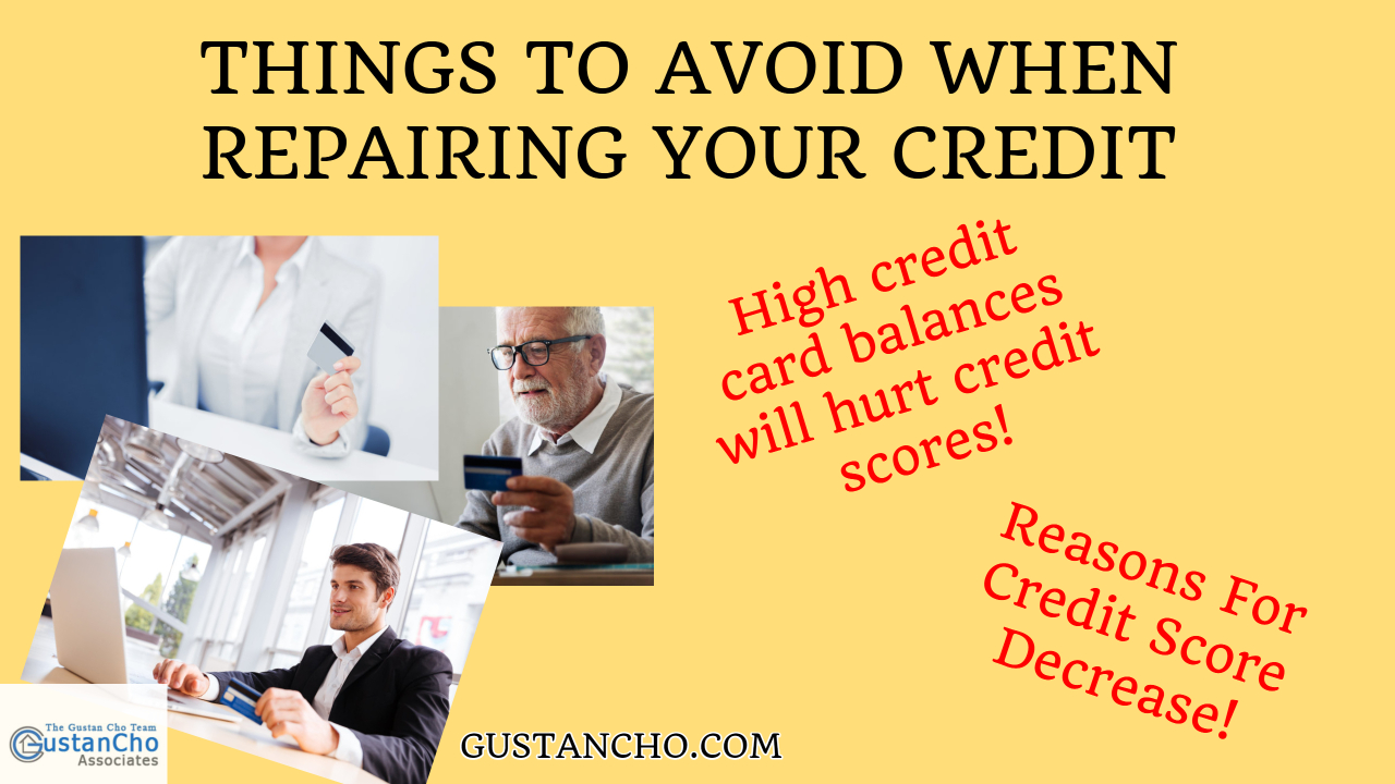 Things To Avoid When Repairing Your Credit