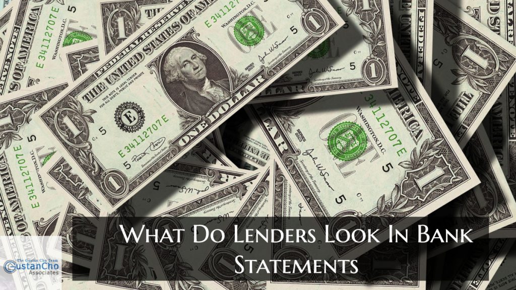 What Do Lenders Look In Bank Statements