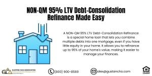 NON-QM 95% LTV Debt-Consolidation Refinance Made Easy