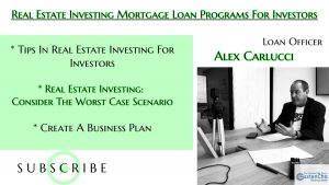 Real Estate Investing Mortgage Loan Programs For Investors