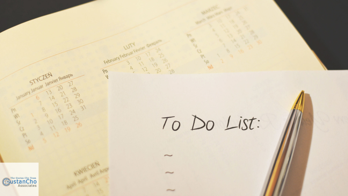 Be more organized by making a list