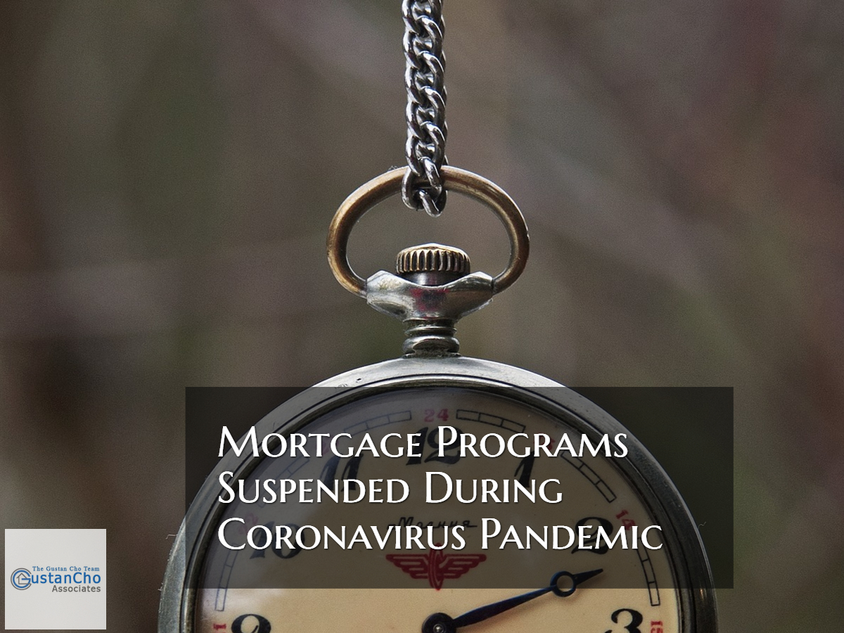 Mortgage Programs Suspended During Coronavirus Pandemic
