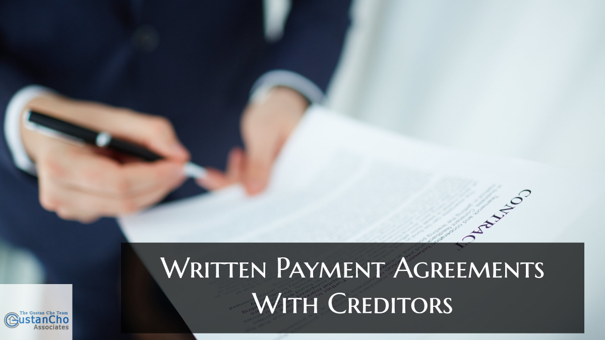 Written Payment Agreements With Creditors