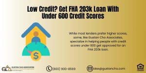 Low Credit? Get FHA 203k Loan With Under 600 Credit Scores