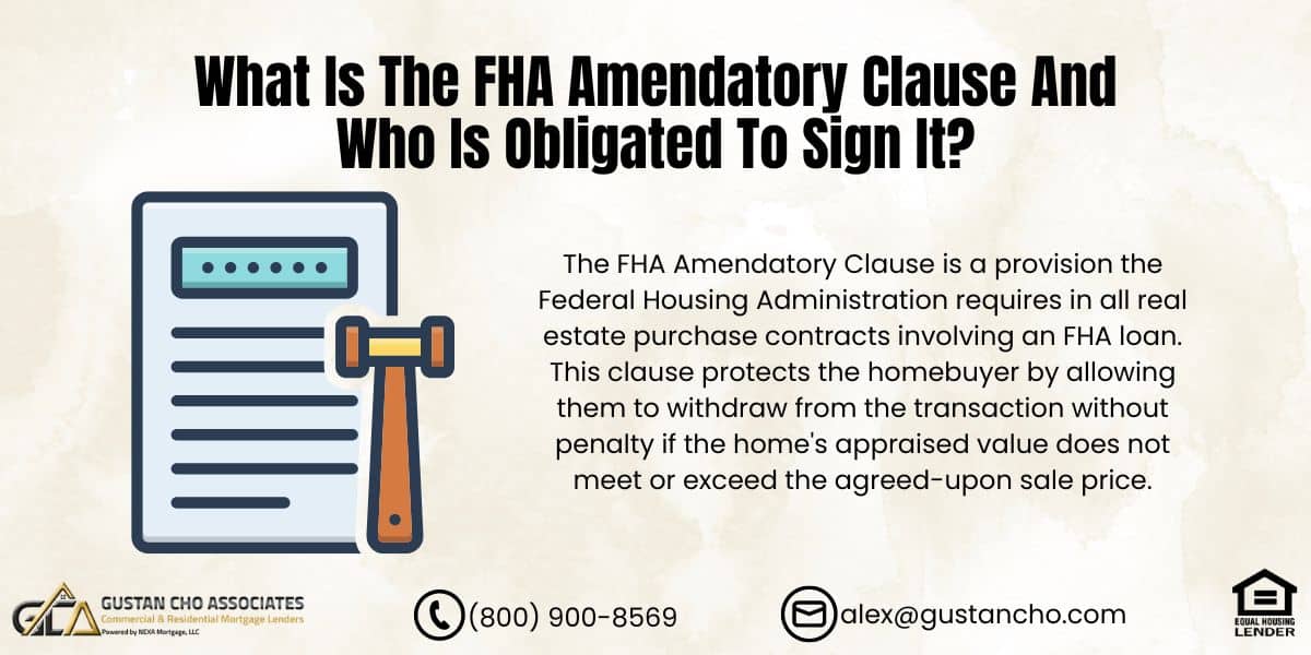 FHA Amendatory Clause