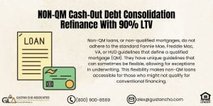 NON-QM Cash-Out Debt Consolidation Refinance With 90% LTV