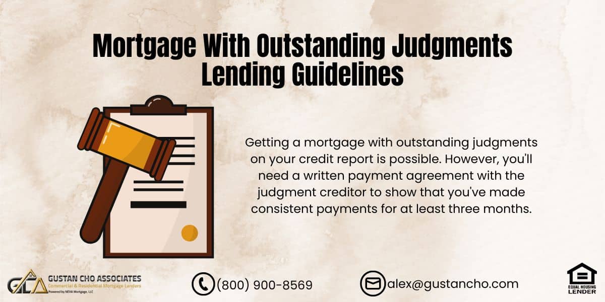 Mortgage With Outstanding Judgments