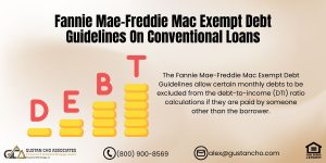 Fannie Mae-Freddie Mac Exempt Debt Guidelines On Conventional Loans