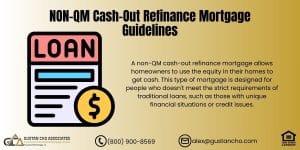 NON-QM Cash-Out Refinance Mortgage Guidelines