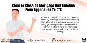 Clear to Close On Mortgage And Timeline From Application To CTC