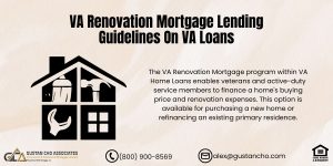 VA Renovation Mortgage Lending Guidelines On VA Loans