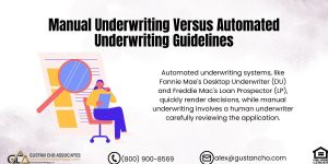 Manual Underwriting Versus Automated Underwriting Guidelines