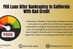 FHA Loan After Bankruptcy In California