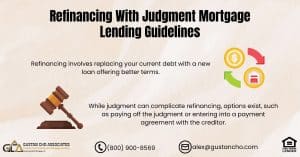 Refinancing With Judgment Mortgage Lending Guidelines