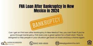 FHA Loan After Bankruptcy in New Mexico