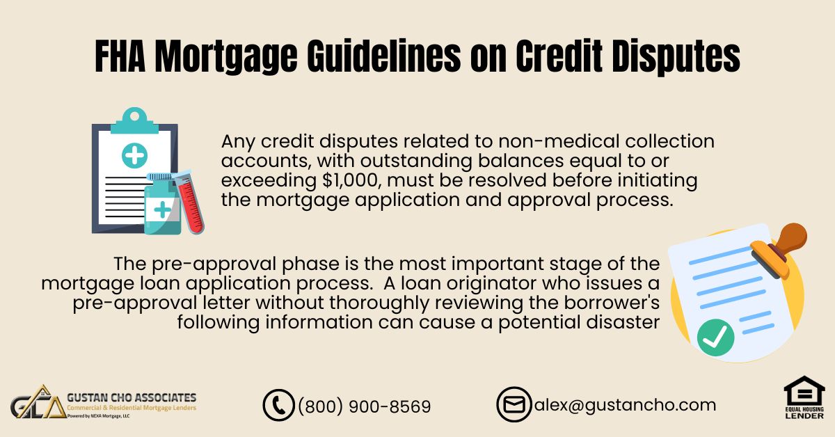 FHA Mortgage Guidelines on Credit Disputes
