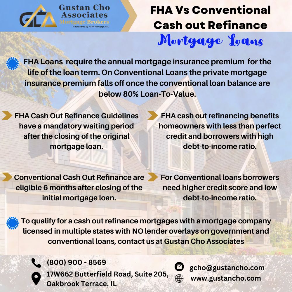FHA Vs Conventional Cash Out Refi
