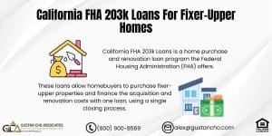 California FHA 203k Loans For Fixer-Upper Homes