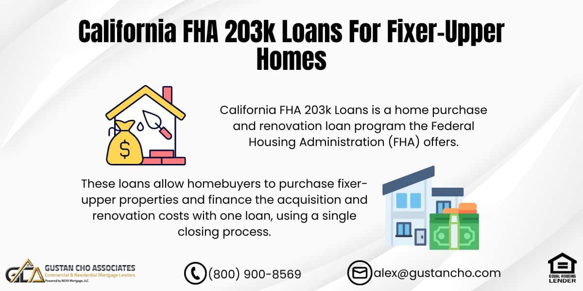 California FHA 203k Loans For Fixer-Upper Homes