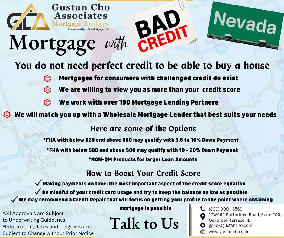 Mortgage with Bad Credit Nevada