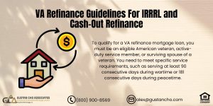 VA Refinance Guidelines For IRRRL and Cash-Out Refinance