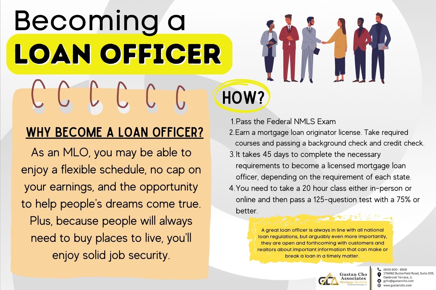 Becoming a Loan Officer at Gustan Cho Associates
