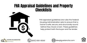 FHA Appraisal Guidelines and Property Checklists