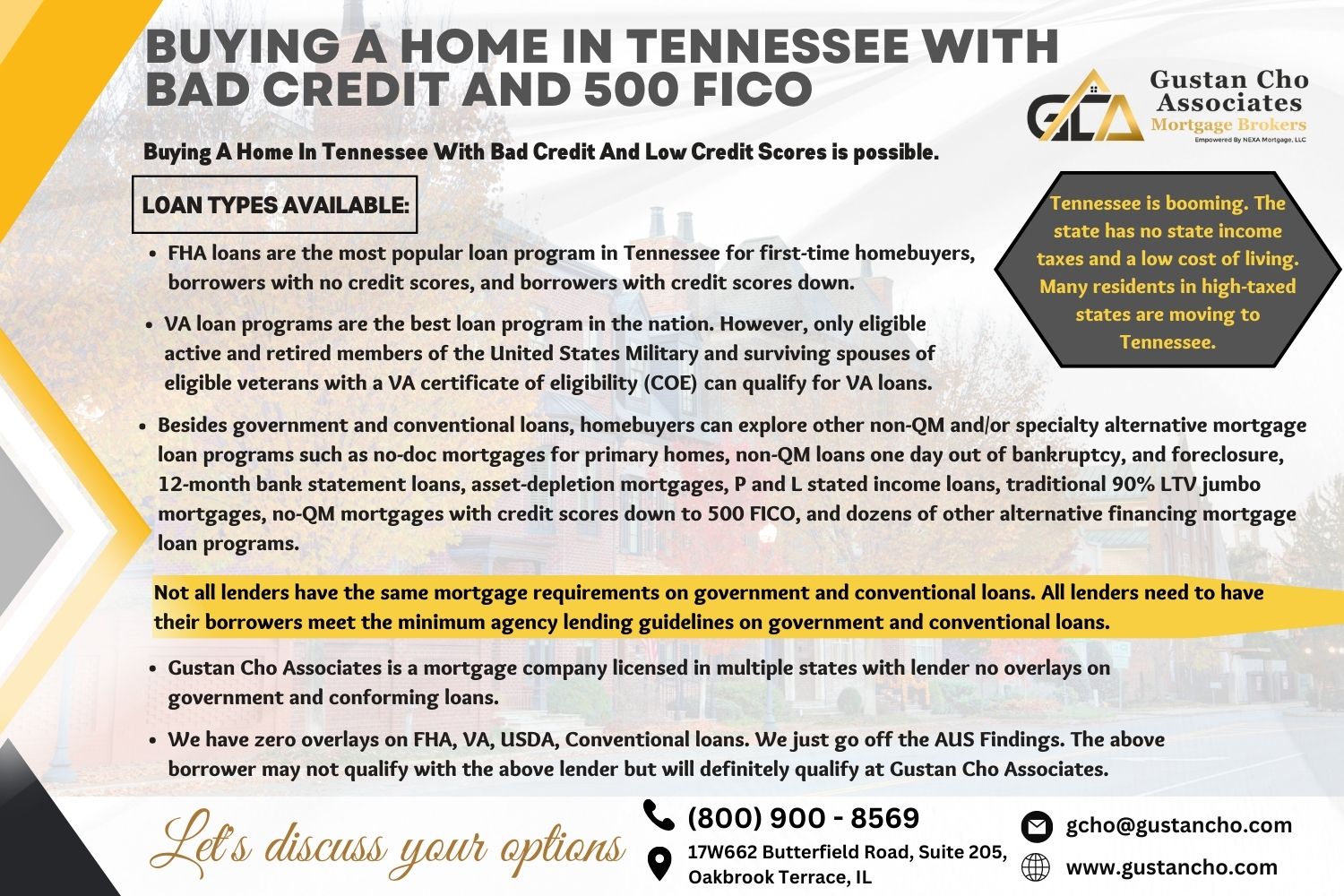 Buying a Home in Tennessee with Bad Credit
