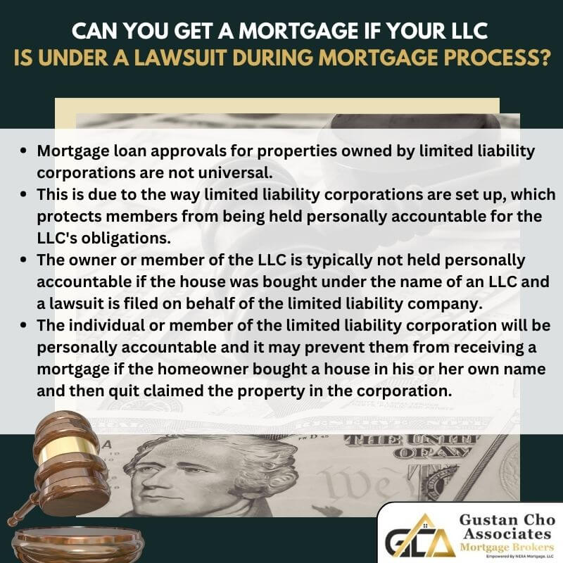 Can You Get a Mortgage If Your LLC is Under a Lawsuit During Mortgage Process