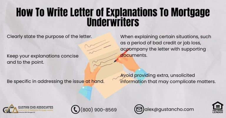 How To Write Letter Of Explanations To Mortgage Underwriters