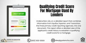 Qualifying Credit Score For Mortgage Used By Lenders