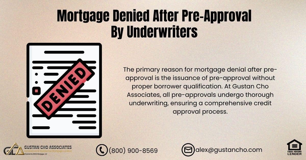Mortgage Denied After Pre-Approval