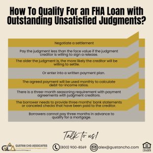 FHA Loan With Judgment Mortgage Guidelines For 2023