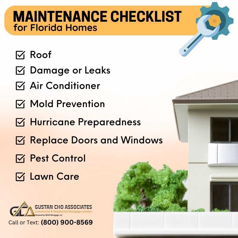 Complete Maintenance Checklist For Florida Homes