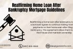 Reaffirming Home Loan After Bankruptcy