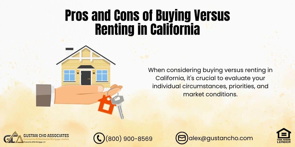 Buying Versus Renting in California