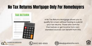 No Tax Returns Mortgage Only For Homebuyers
