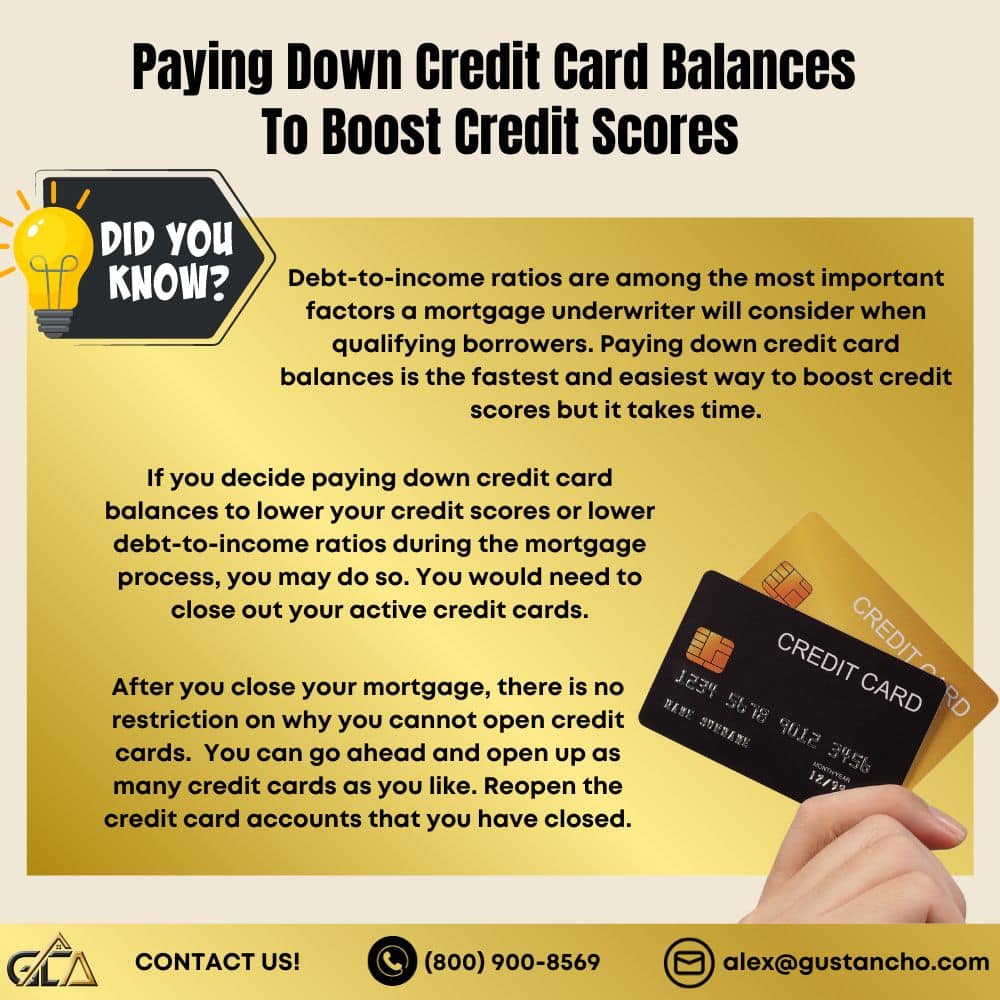 Paying Down Credit Card Balances To Boost Credit Scores