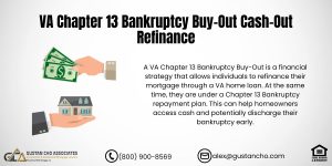 VA Chapter 13 Bankruptcy Buy-Out Cash-Out Refinance