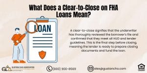 What Does a Clear-to-Close on FHA Loans Mean?