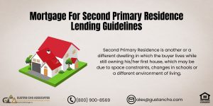 Mortgage For Second Primary Residence Lending Guidelines