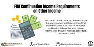 FHA Continuation Income Requirements