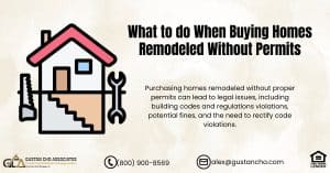 What to do When Buying Homes Remodeled Without Permits