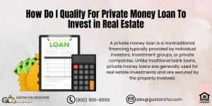 How Do I Qualify For Private Money Loan To Invest in Real Estate