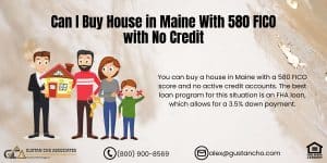 Can I Buy House in Maine With 580 FICO with No Credit