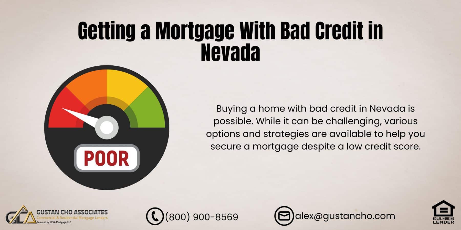 Getting a Mortgage With Bad Credit in Nevada