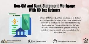 Non-QM and Bank Statement Mortgage With NO Tax Returns