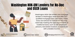 Washington NON-QM Lenders For No-Doc and DSCR Loans