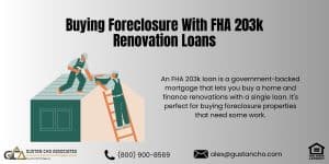 Buying Foreclosure With FHA 203k Renovation Loans